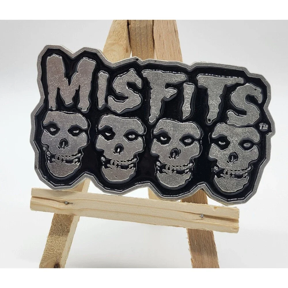 Official Misfits Enamel Metal Belt Buckle 2005  00s Heavy Metal